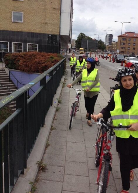 60 kvinnor har blärt sig cykla hos Winnet.